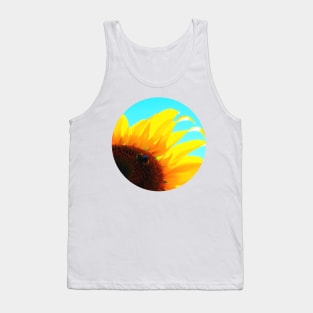 Yellow Sunflower Stretching in the Summer Sun Tank Top